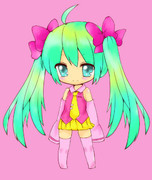 中1が塗らせていただきました！ ミクたん