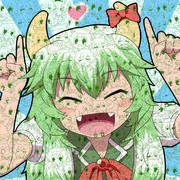 Rebeccaさんの　慧音(100人)　塗ってみたけどなんかごめんなさい！