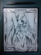 【切り絵】　戦う女の子　【イナGO】