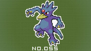 【マイクラ】ポケモン図鑑NO.055【ドット絵】