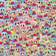 100人慧音　塗り絵