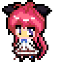 【リク絵】ましろ色シンフォニーより「乾紗凪」をドット絵で描いてみた