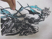 【切り絵】　FF　クラウド