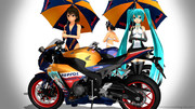 【MMD】七葉HTレーシングミクとCBR