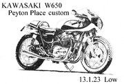 KAWASAKI　W650 PeytonPlace　custom