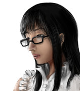 メガネ装備栞子さん