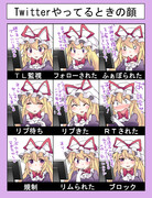 紫ちゃんがツイッターやってるときの顔