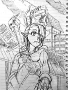 エルフ剣士とミニドラゴン