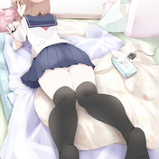 オーバーニーソックス ニコニコ静画 イラスト