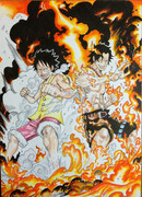 エースとルフィ。