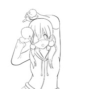 【ぬりえ】中二病でも北白川たまこに色塗ってほしい！