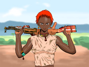 女兵士 ニコニコ静画 イラスト