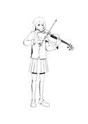 バイオリンと女の子