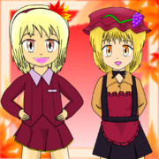 東方楽コミュ 第14回 お題「童」に今頃挑戦してみた[秋静葉＆秋穣子]