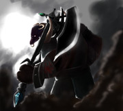 まるとさんのﾑﾁｬぶり企画「鎧に大きい斧装備した獣っ子」