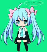 ペイントで塗ってみた（おんだ式ミク風）