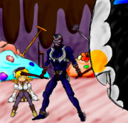 マミさんを恵方巻きから守る鬼