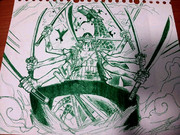 【初投稿】ゾロとカク～阿修羅～【描いてみた】