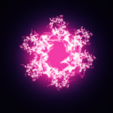 ピンクの花模様抽象テクスチャ背景素材