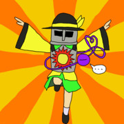 荒ぶる太陽のポーズ