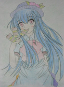 天子塗り　【色鉛筆】