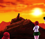 ガルパン×ヤマト応援イラスト第一話(笑)