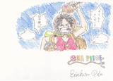 ルフィ描いてみた