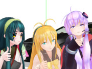 MMD ずんこ＆マキ＆ゆかりでALL LIGHT！