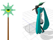 【3Dモデル】ミグミグ族の杖【配布あり】