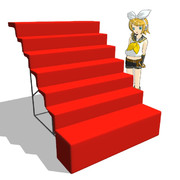 【MMD】七段飾りの段のみ