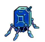 青いポリタンク