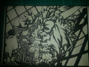 切り絵　幽香＆エリー　東方