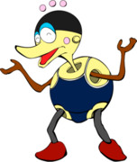 スク水姿のバリカン