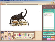 お絵かきの森でカブトムシをリアルに描いてみた