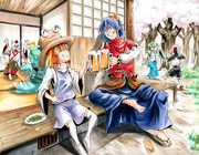 守矢神社お花見