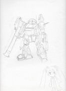 たぶん、ボトムズ・・らくがきです・・