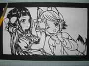 切り絵　問題児たちが異世界から来るそうですよ?