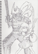 薩摩の剣士と庭師の剣士