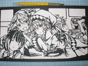 切り絵　ささみさん@がんばらない