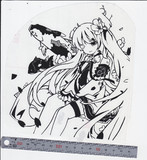ステッカー　梅ミクちゃん