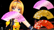 【MMD】零式扇子v1.3用 桜テクスチャ(v1.3)【アクセ用テクスチャ配布】
