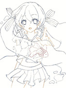 【塗り絵】ぼとるみく