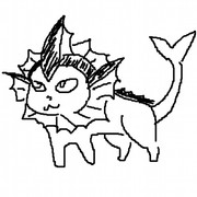 シャワーズ ニコニコ静画 イラスト