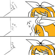 ものかげの┌（┌ ＾o＾）┐とリン