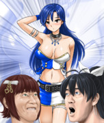 どたぷん千早ちゃんに驚く2人