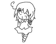 カナ「ＢＢＡ腰大丈夫か？無理すんなよ。」[線画]