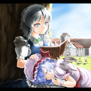 咲夜さんの膝枕