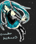 初音ミクさんは全宇宙のアイドルだお！（＊´ω｀＊）　ミクさんを塗らせていただきました