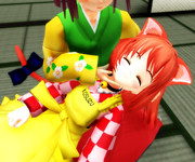 【東方MMD】ねこすずもふもふ