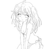 小鳩ちゃんの線画